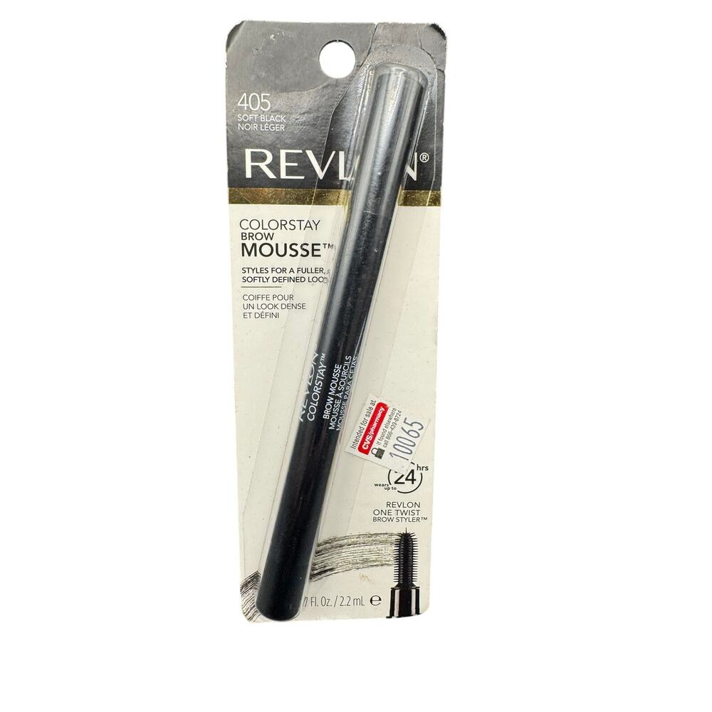 Revlon Colorstay Brow Mousse One Twist Brow Styler in Shade #405 Soft Black NIB
